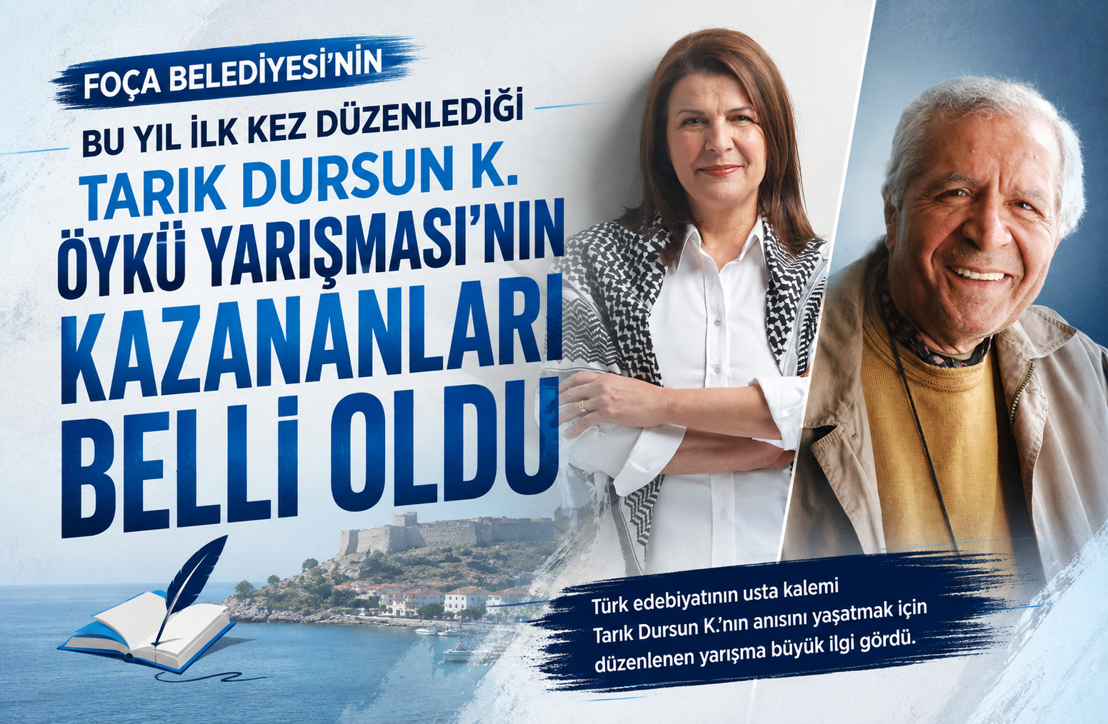 Foça Belediyesi’nin Bu Yıl İlk Kez Düzenlediği Tarık Dursun K. Öykü Yarışması’nın Kazananları Belli Oldu