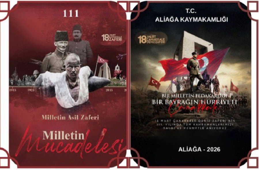 Aliağa’da 18 Mart Şehitleri Anma Günü ve Çanakkale Zaferi’nin 111. Yılı Kutlanacak