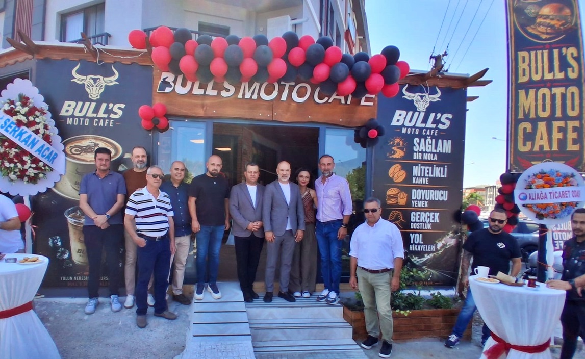 ALİAĞA ŞAKRAN’DA SIRADIŞI BİR MEKÂN: BULL’S MOTO CAFE KAPILARINI AÇTI