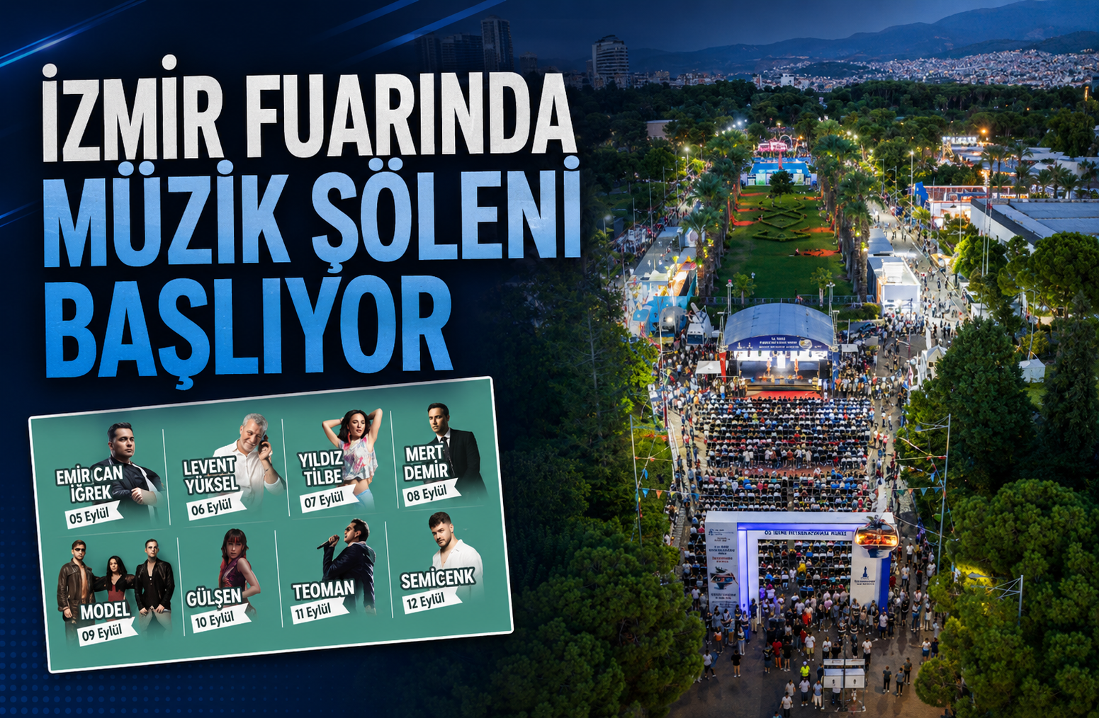 İZMİR FUARINDA MÜZİK ŞÖLENİ BAŞLIYOR!