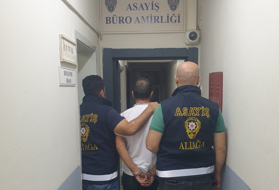 Aliağa Emniyeti cezaevi firarisini kıskıvrak yakaladı