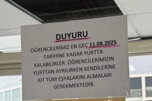 Öğrenciler yurtsuz kaldı