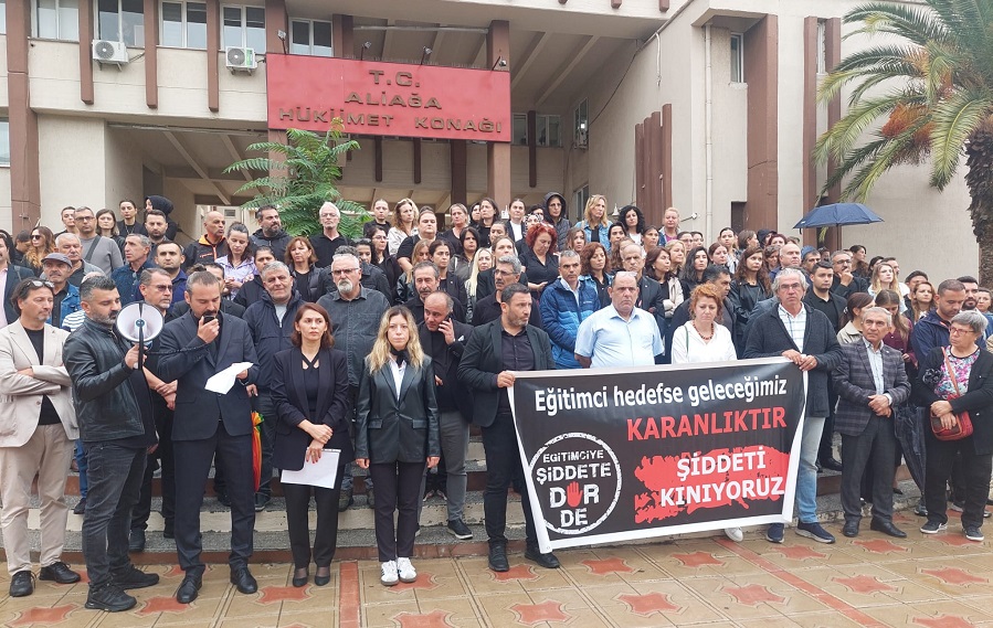Aliağa'da yaşanan Öğretmene şiddet kınandı