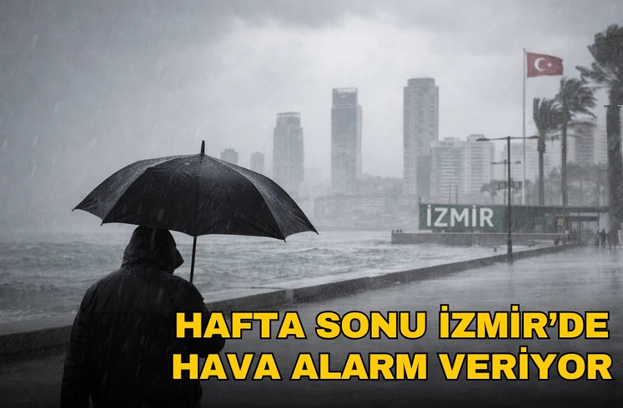 İzmir’de hava alarm veriyor: Kuvvetli sağanak yağış