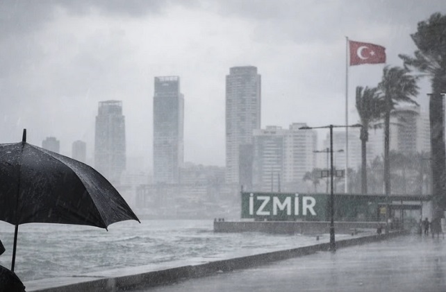 İzmir hava durumu; yağış alarmı sürüyor