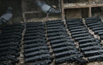 İzmir’de güvercin kümesinden cephanelik çıktı