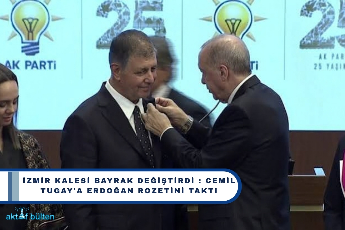 Cemil Tugay'a Erdoğan Rozetini Taktı